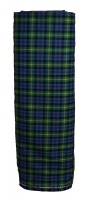 Muted Blue Muted Green Yellow Tartan Cloth